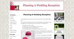 Desktop Screenshot of a-wedding-reception.com