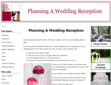 Tablet Screenshot of a-wedding-reception.com